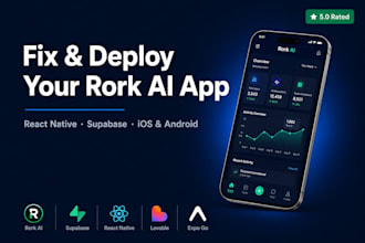 fix, build and deploy your rork ai app with react native and supabase backend