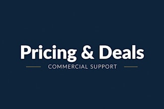 support your commercial negotiations and pricing strategy