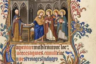 create a beautiful medieval illustration