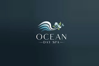 design acknowledged ocean day spa logo