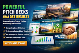 create infrastructure investment pitch deck nd environmental presentation design