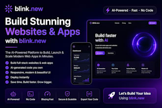 build ai websites , mvp , saas apps with blink new ai