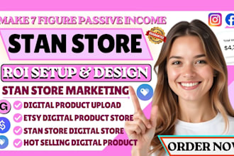 setup stan store stan store digital product stan store marketing digital store