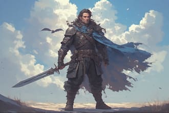 create a dnd character and illustartion for you