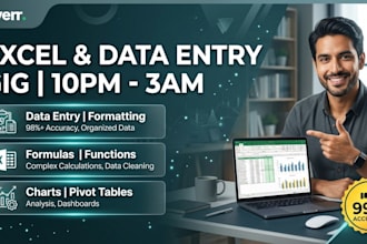 do overnight data entry and inventory management