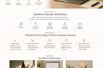 write persuasive website copy that converts