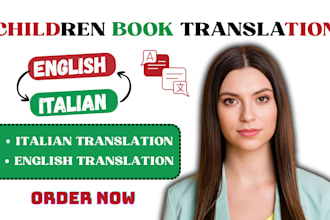 proofread italian children story, accurate italian translation