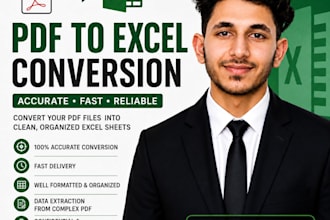 convert PDF, image or scanned document to excel spreadsheet