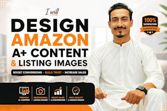design amazon listing images and a plus content