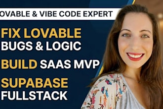 fix lovable ai website, build lovable saas mvp, vibe coding and supabase