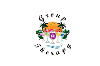 design creative fun beach bar therapy boat logo