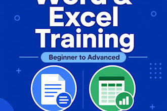 teach you word and excel from beginner to advanced
