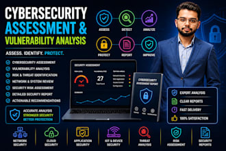 perform cybersecurity assessment and vulnerability analysis