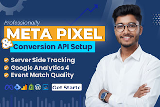 done fb, meta pixel and conversion API setup, server side tracking, GTM, ga4
