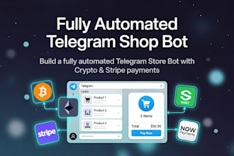 build a telegram store bot with automated crypto and stripe payments