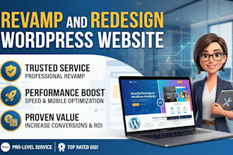design, redesign, update, edit, or clone wordpress website with elementor pro