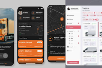 build courier, transport, and logistics website or delivery app