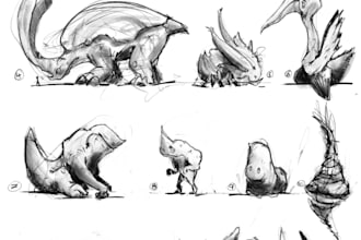 draw creature and monster from scratch