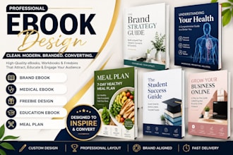 do professional brand ebook, freebie design, simple ebook,medical ebook
