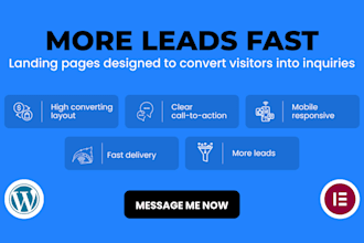 create a high converting landing page in wordpress