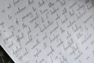 write anything in my neat and elegant writing