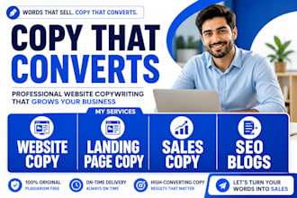 write persuasive website copy for more sales