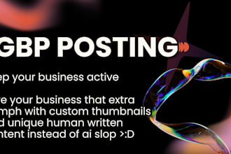 write and publish posts for your gmb listing