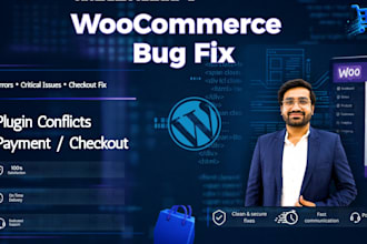 fix wordpress woocommerce bugs, errors, and critical issues