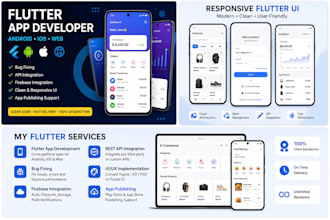 fix flutter bugs and build flutter mobile app