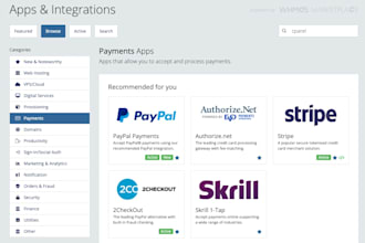 setup payment gateway, stripe API, paypal API integration, checkout, shopify API