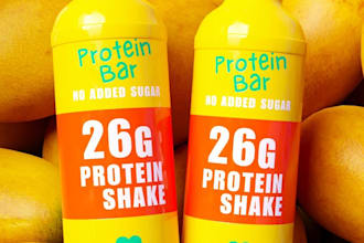 create realistic 3d supplement and fitness product renders