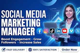 be your expert social media manager and handle fb and insta
