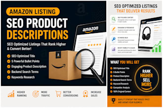 write amazon listing SEO product descriptions