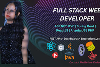develop a professional full stack web application