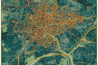 create high quality vector map illustration