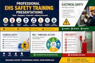 create toolbox talks, bbs, electrical, and fire safety presentations