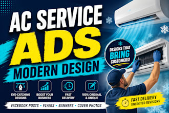 design ac service ads fast delivery