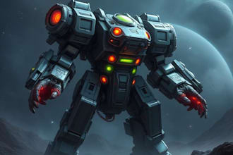 design sci fi mecha and robot concept art