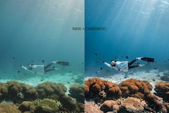 edit and enhance your underwater and freediving photos