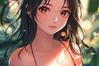 draw custom anime art of your oc, character, and fanart