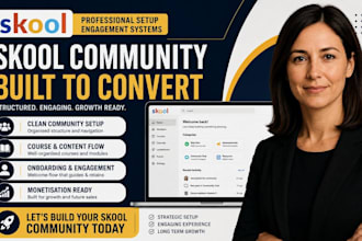 build your skool community to attract and convert members