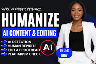rewrite, edit ai, proofread, check plagiarism, humanize ai content