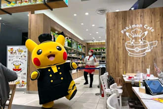reserve a place for pokemon cafe and kirby cafe