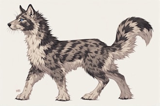create detailed furry character portrait