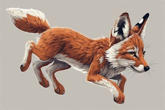 design your unique fursona artwork and furry art