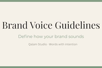 create brand voice guidelines so your content always sounds consistent