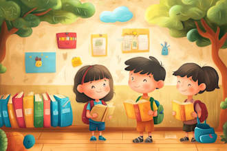draw children book illustration