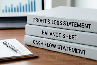 prepare profit or loss statements, balance sheets, and cashflows for you
