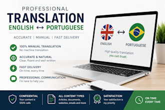 professional english portuguese translation