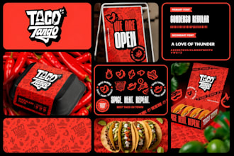 design modern restaurant logo and cafe branding